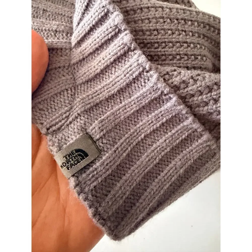 The North Face GTO Knit Buster Beanie Visor Hat - Gray - Picture 3 of 8